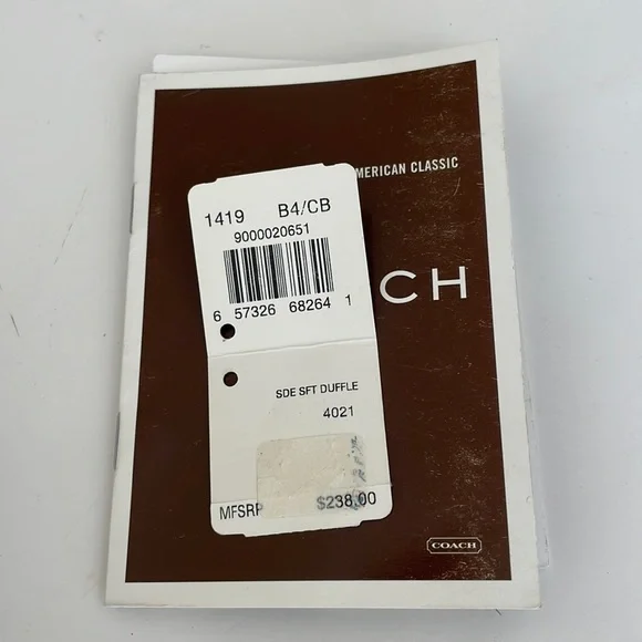 Coach Suede Tassel Duffle Bag - Picture 4 of 16